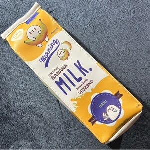 Banana Milk Carton Pencil Case